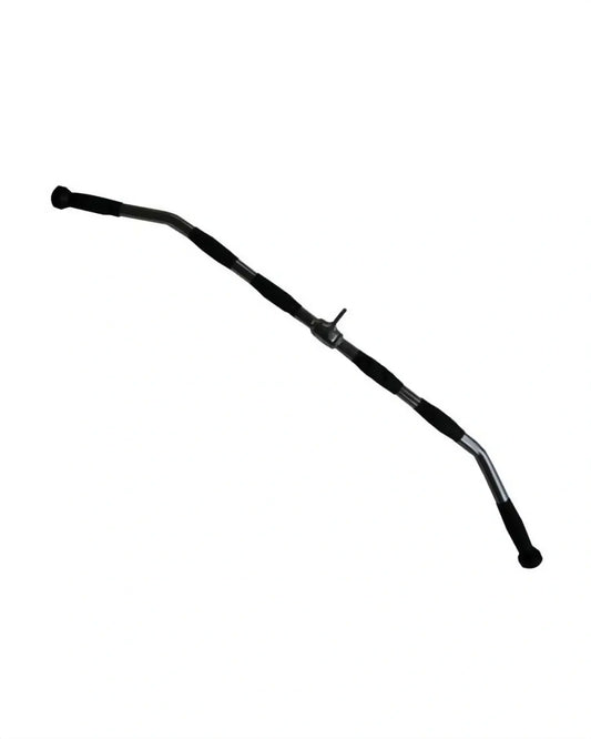 Wide 48-inch standard grip lat pulldown bar by Gym Gear with ergonomic design for strength training and pull-up exercises.
