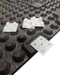 Gym Gear Black Rubber Tiles - QVEC