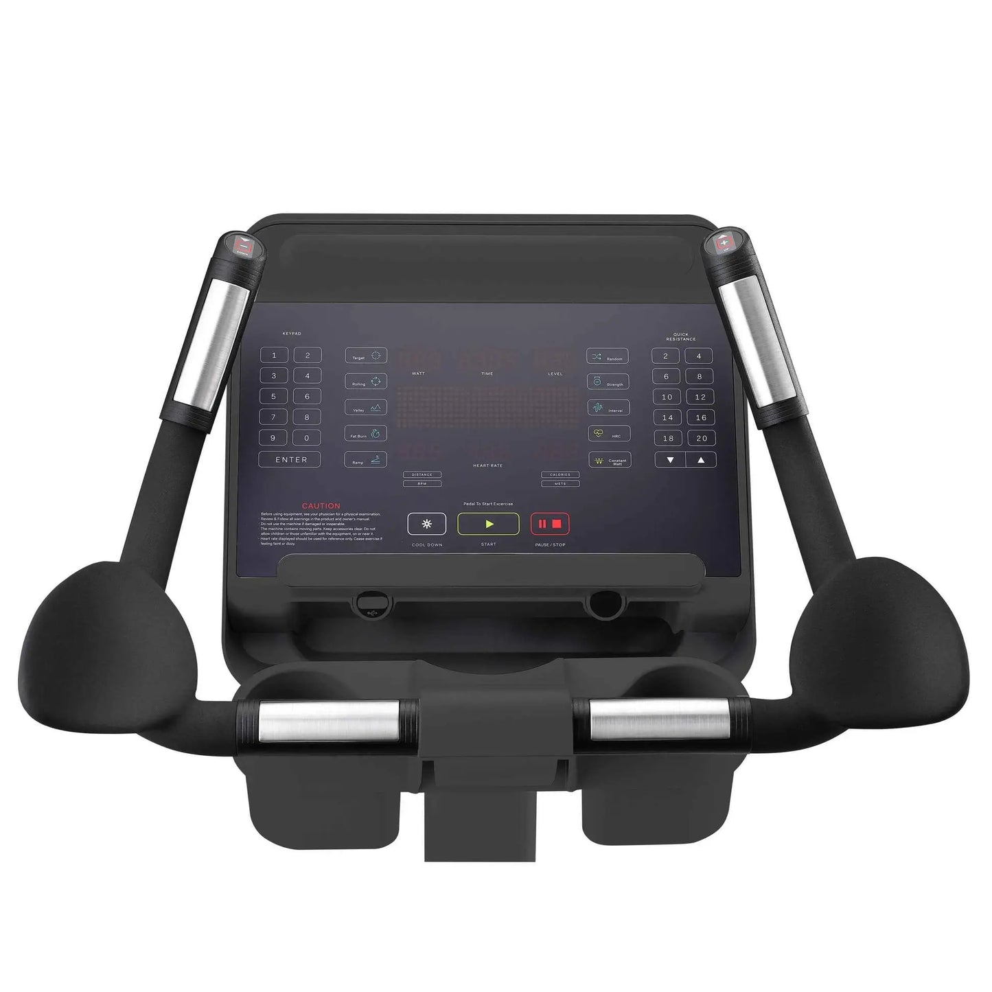 Gym Gear C97 Upright Bike showing a sleek exercise bike with adjustable seat and handlebars for indoor cardio workouts.