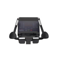 Gym Gear C97 Upright Bike for indoor cycling, featuring a sturdy frame, adjustable seat, and digital display for workout tracking.