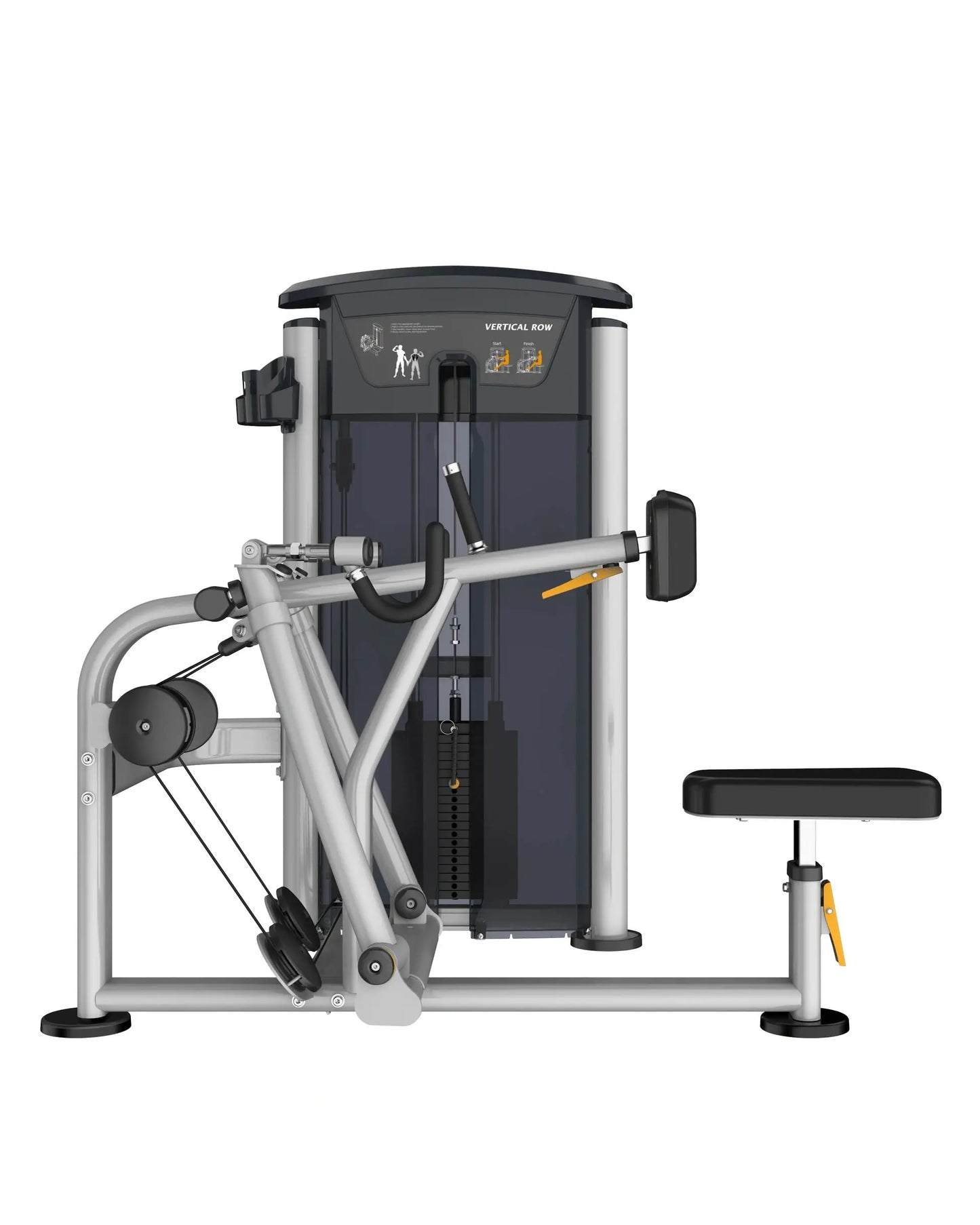 Gym Gear Perform Series Seated Row pin-loaded gym equipment for strength training with adjustable seat and handle grips