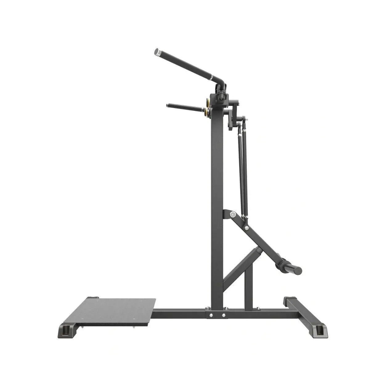 Gym Gear Pro Plate Loaded Standing Chest Fly machine with adjustable bench and weight plates for upper chest workout.