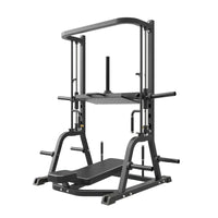 Gym Gear Pro Plate Loaded Vertical Leg Press machine with sturdy frame and padded seat for lower body workout.