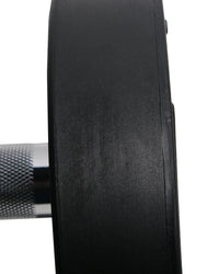 Gym Gear Pro rubber dumbbell with textured grip and weight markings, ideal for strength training workouts