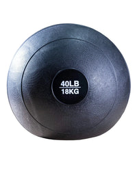 Gym Gear slam ball 18kg (40lb) for strength training, showing a durable rubber exterior and handle for dynamic workouts.