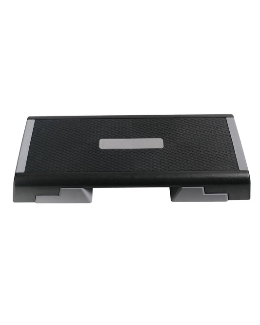 Gym Gear Studio Aerobic Step for aerobic exercises and fitness routines, shown in a clean, sturdy design with adjustable height settings.