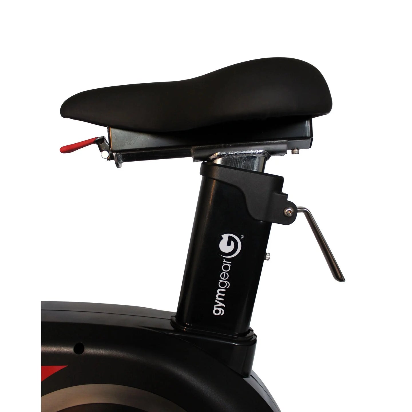 Gym Gear Tornado Airbike for exercise, featuring a sturdy frame and adjustable handlebars in a well-lit gym setting.
