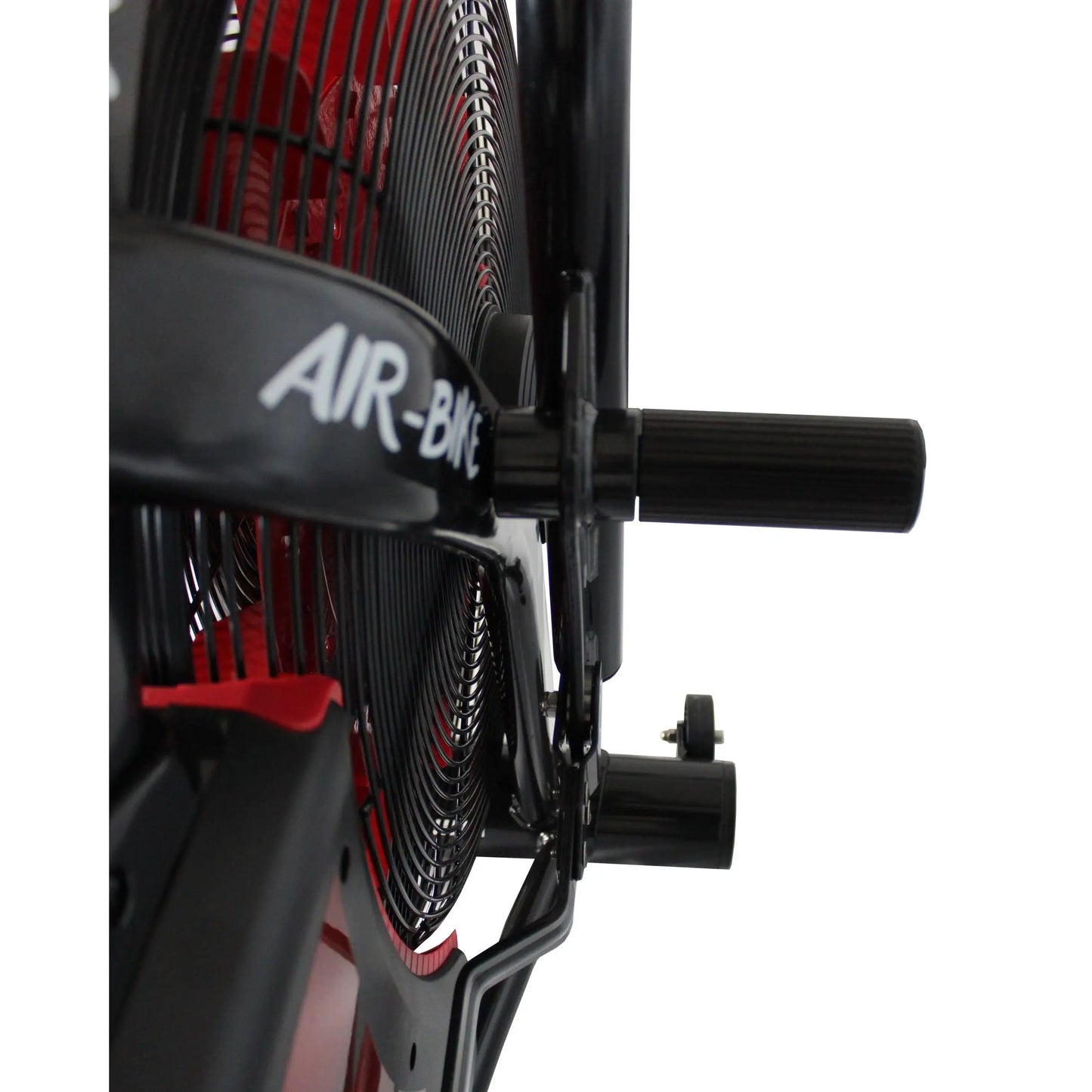 Gym Gear Tornado Airbike exercise bike with adjustable handles and digital display for effective indoor cardio workouts.