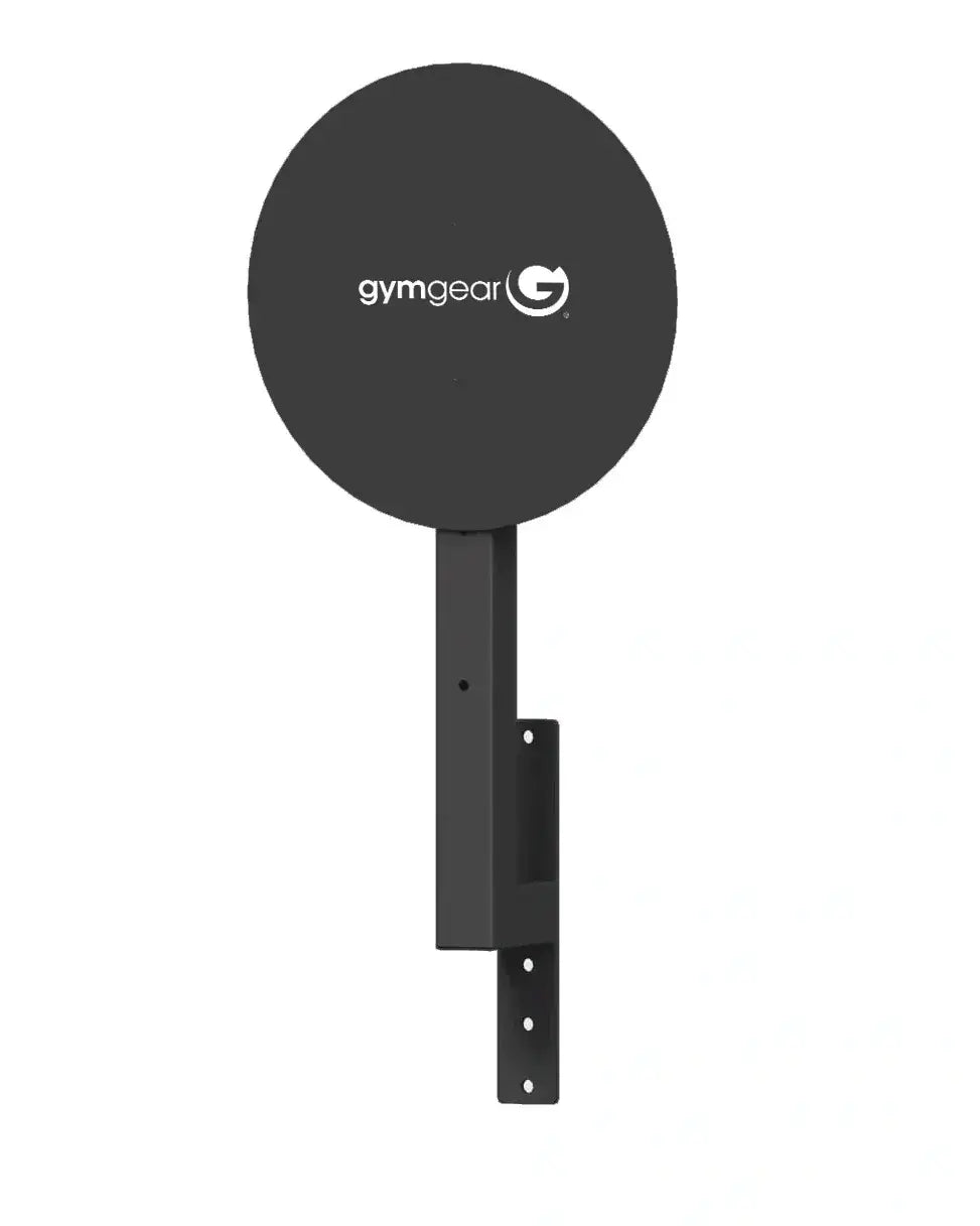 Gym Gear functional wall ball target attached to a gym wall, designed for wall ball training exercises.