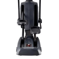 Gym Gear X97 Cross Trainer showing a sleek, black and silver elliptical machine with digital display and adjustable resistance.