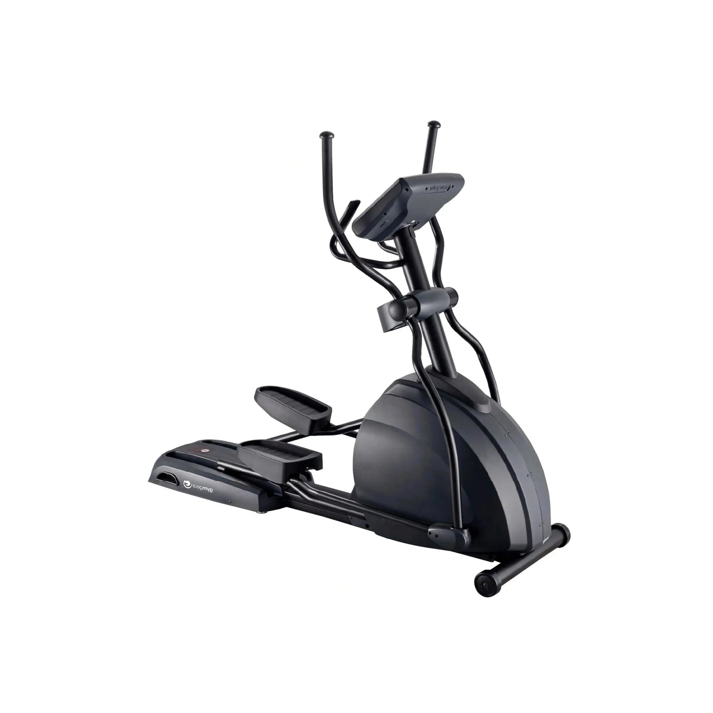 Gym Gear X97 Cross Trainer showing a sleek, modern design with adjustable handlebars and a sturdy frame for home workouts.