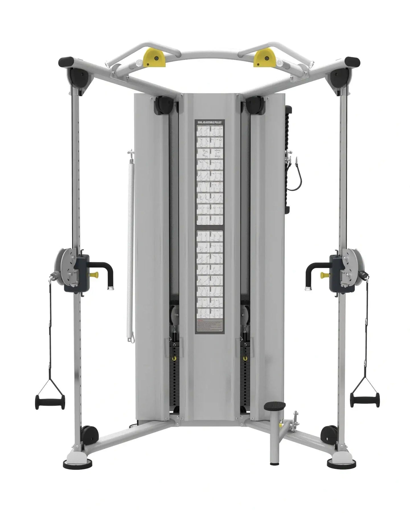 Gym Gear Perform Series dual adjustable pulley with pin-loaded mechanism, featuring two pulleys for versatile strength training exercises.