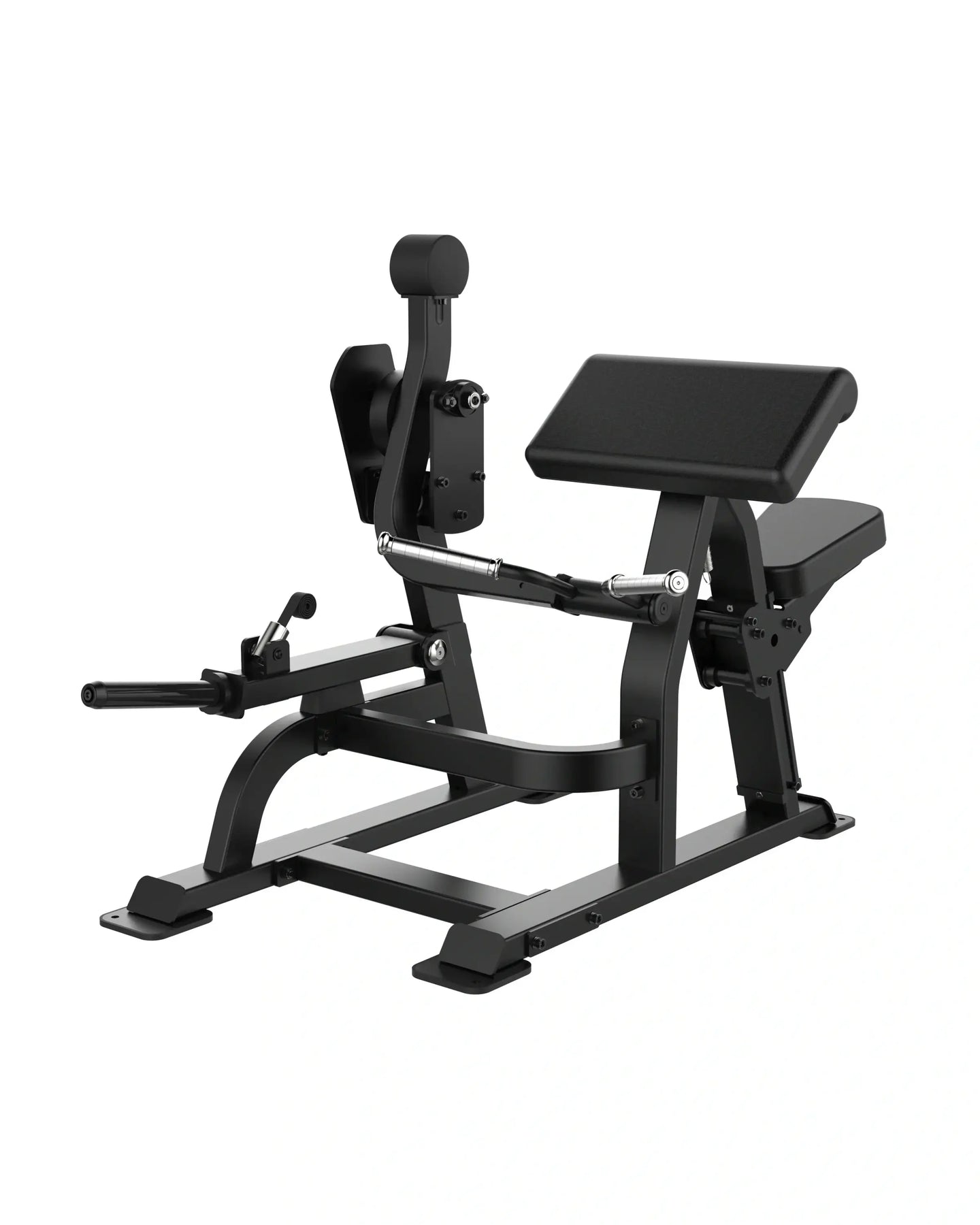 Black gym machine on a white background