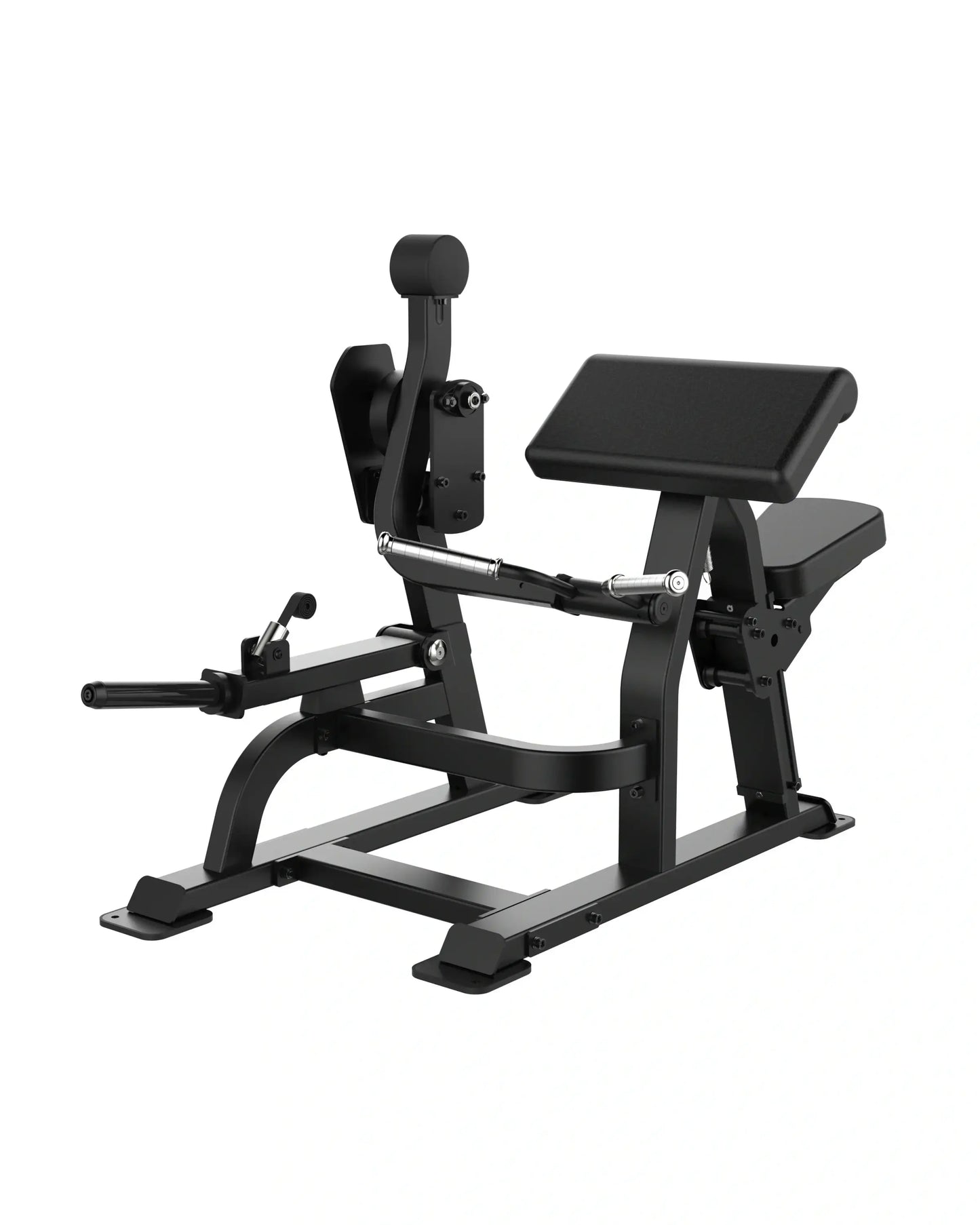 Black gym machine on a white background
